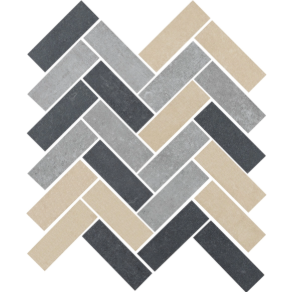 Mos Herringbone Belgique Blend - stone tile